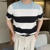 メンズTシャツインカルンメンシャツラウンドネック半袖ストリートウェア韓国スタイル男性ティートップ2023カジュアル服