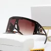 Óculos de sol para mulheres designers brancos óculos de sol escudo Óculos de sol de uma peça lentes simples de estilo europeu de estilo europeu perna incrustada logotipo Óculos de pára -brisas Man Girl