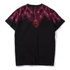 Fully Embroidered Peacock Feather Hip Hop Short Sleeve T-shirt Men's Cotton Top