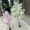 Decorative Flowers 1M1PCS Simulation Of Cherry Blossom Tree Wedding Vows Festival False Indoor Desktop Sitting Room Adornment Peach Trees