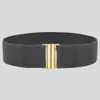 Andra modetillbehör Fashion Lady Wide Belts Women Wide Elastic Belt Buckle midjeklänning Stretch Belts 230802