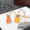 Car Perfume Clear Bottle Glass Perfume Essential Oils Diffuser Bottles Car Hanging Ornament Hang Rope Pendant Empty Packing Bottles 8 ml