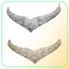 Moda Argento Oro Diademi Charms floreali Cluster di zirconi Lussureggianti fasce per capelli Gioielli fatti a mano Copricapo da sposa Accessori da sposa Cro7740879