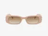 Sunglasses Fashion Small Rectangle Bb Logo Women Men 2023 Brand Design Ladies Skinny Outdoor Shopping Shade Retro 8 color