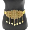 Belly Chains Coin Pendants Body Belt Gold Plated Arabic Coins Chain Jewelry Midj för kvinnor Fashion Accessories 230802