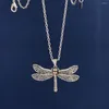 Chains Fashion Dragonfly Skeleton Necklace For Women In Necklaces TOP Same Designers