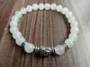 Strand 108 Mala Peads 2pc Zestaw Bransoletka Whitejade 1 okrążenie Bracelets Elephant Wiselant Modlitwa Joga