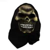 Party Masks Zombie Mask Horror Skull Headgear Halloween Terror Party Costume Props Cosplay Scary Witch Dress Up With Hood L230803