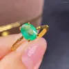 Cluster Anéis Chegada Natural Real Anel de Esmeralda Pedra Preciosa Noivado Para Mulheres Jóias Finas Presente Atacado