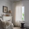 Kurtyna amerykański styl minimalistyczny koronkowy słonecznik koronkowy biały biały okno półblackoutowe - odpowiednie do salonu w sypialni kuchennej