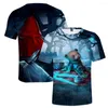 Męskie koszule Darkest Tales Tshirt 2023 CREWNECK Kobiety Kobiety Kobiety Mężczyźni T-shirt Harajuku Streetwear 3D Ubrania 3D