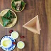 Ensembles de vaisselle Zongzi moule chocolat bois Zonzi moules à boulettes de riz faisant accessoire de cuisine en bois boule triangulaire moule enfant cuisson