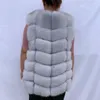 Giacche da donna Gilet di pelliccia naturale Cappotto da donna autunno inverno caldo realizzato in vero vero ves genuino da donna 230803