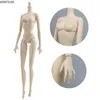 Dolls High Quality Kids Toy 16 11 Jointed DIY Movable Nude Naked White Doll Body For 11.5" Doll House DIY Body Doll Accessories Gifts 230802