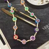 Anhänger Halsketten Candy Farbe Zufällige Harz Perlen Halskette Für Frauen Süße Mädchen Weichen Ton Choker Perle Collares Handgemachte Femme Schmuck