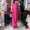 女子ジーンズジーンズパンツ女性レトロピンクポケットハイウエストストレートパンツ女性カジュアルストリートウェアママパンツ女性デニムジーンズ230802