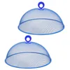 Conjuntos de Louça 2 Pçs Peneira Mesh Dome Capa Protetora Mesa de Jantar Tenda Tenda Ao Ar Livre Para Ao Ar Livre Cobre Pó de Piquenique