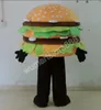 Costume de mascotte dessin animé Hamburger Costumes de mascotte Halloween événement de noël Costumes de jeu de rôle robe de jeu de rôle Costume de fourrure