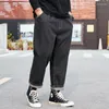 Men's Jeans Oversize Straight Men Casual Loose Denim Trousers High Street Hip Hop Baggy Pants Solid Man Big Size 28-48 Stretch