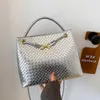 Abottegas Tote Bag Vneta Jodie Mini Teen Intrecciato Designer Summer Large Capacity Women Fashion Silver Bucket Bag Versatile Commuter Crossbody Bag