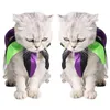 Collares de perro 2 uds Collar ajustable payaso gato Collar con campanas para cachorro pequeño disfraz accesorios tamaño