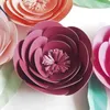 Dekorative Blumen DIY Mini Papier Künstliche Hochzeit Fleurs Artificielles Hintergrund Rose 7PCS 6 Blätter Schlafzimmer Wand Deco Mix