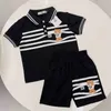 Designer Shorts Set Boys Kids Designers Clothes Girls Summer Luxury Kid Tracksuits Child Outfit Short Sleeve Polo Shirt Short Pants Sets dhgate