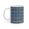 Tassen, Solarpanel, weiße Tasse, Milchtee-Aufdruck, 11-Unzen-Kaffeetasse, Zelle Sonne, Officina Virtuale High Definition