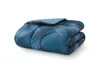 Conjunto de cama Mainstays Navy Plaid 10 peças cama em uma bolsa conjunto de edredom com lençóis Queen 230802