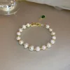 Strand Trendy Inlaid Natural Pearl Bracelets Cupid's Arrow Of Love Water Drop Pendant Bracelet For Women Elegant Jewelry Accessories