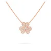 Mode Kleeblatt Halskette Anhänger Designer Diamant Mini 3 Blatt 18K vergoldet Damen Mädchen Schmuck Hochzeitsgeschenk