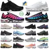 2023 tn plus terrascape Tênis de corrida tns masculino feminino Toggle Lacing Olive Triple Black Reflective Gold Clean White University Ice Blue Hyper Jade tênis tênis 12