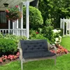 Pillow Lounger Pad 2 Seater Garden Bench Soft Breathable Thick Solid Color Outdoor Rocking Chair