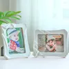 Frames 7 Inch Plastic Po Frame Simple European Style White For Picture Holder Can Be Hung Or Placed Rectangle Family Fra