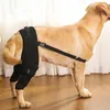 Suporte para pernas para roupas para cães Suporte protetor para pernas ajustáveis Envoltório para articulação do quadril Recuperar acessórios para animais de estimação