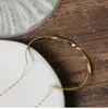 Bangle Waterproof Stainless Steel Dubbelskikt Golden Mobius öppna kvinnor armband retro runda charm smyckespresent
