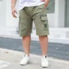 Herr shorts last män sommar tunt löst plus storlek 9xl ung mode svart 8xl hög midja fickor pojke 7xl 6xl 5xl fett halvbyxor