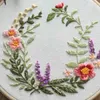 Kinesiska stilprodukter broderier för blommor mönster tyg stil färgtrådar hantverk med bågbroderiförsörjningar