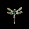 Broche libellule ailée intelligente pour hommes et femmes haute qualité poitrine fleur dégradé émail goutte huile insecte broche