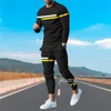 Survêtements pour hommes Casual Route 66 Vêtements pour hommes Costume de sport StreetwearT-shirt à manches longues Sportswear 3D Pantalon de survêtement imprimé Ensemble masculin 230802