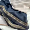 Foulards automne hiver mode luxe écharpe chaude pour les femmes de haute qualité Designer châle lin Hijab Turba foulard correspondance des couleurs