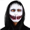 Party Masks Horror Mask Halloween Scary Black Long Hair Ghost Headgear Haunted House Tricky Props Terror Party Costume Dress Up L230803