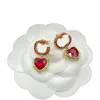 Designers Gold Hoop Earrings Designer Jewelry Fashion Heart Earring For Women Party Studs Wedding Stud Earrings 2308035Z