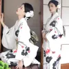 Ropa étnica Mujeres japonesas Kimono blanco Mujeres tradicionales Tallas grandes Anime