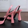 Kleid Schuhe neueste Mode Rosa Lackleder Schuhe mit hohen Absätzen spitze dekorative Pumpe 11 cm Kleid Abendessen Schuhe Luxus Designer Sandalen Z230803