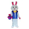 Easter Bunny Mascot Costume Customization Cartoon Rabbit Anime Theme Character Christmas Fancy Party Dress Carnival Unisex Adults Outfit