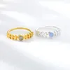 Wedding Rings Vintage Moonstone Love For Women Stainless Steel Ring Opal Boho Promise Jewelery Gift Accessories Mujer