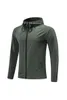 Herrjackor Autumn Winter Men Snabbt torrt vandring löpande hoodies fitness gym utomhus sport rockar man