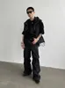 Agasalhos masculinos HOUZHOU Conjuntos de calças cargo Colete com capuz Verão 2 peças Conjunto Japonês Sem Mangas Terno Masculino Coreano Streetwear Hip Hop Plus Size 5XL J230803