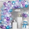 Andra evenemangsfestleveranser Flash Snowflake Ballon Helium Metallic Frozen Birthday Party Snow Balloon Garland Arch Kit Decorations Baby Shower Girl 230802